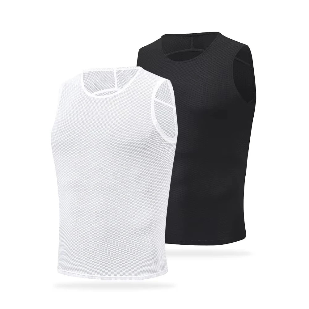 Men Cycling Base Layer Classic Black/White Cycling Underwear Mesh Breathable Qui