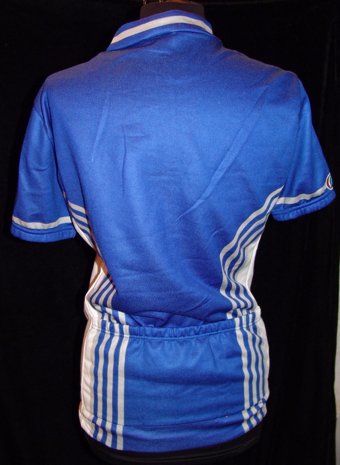 SEB XL Cycling Jersey Vtg Vintage Bicycle Italy Mens Blue Signature Polyester