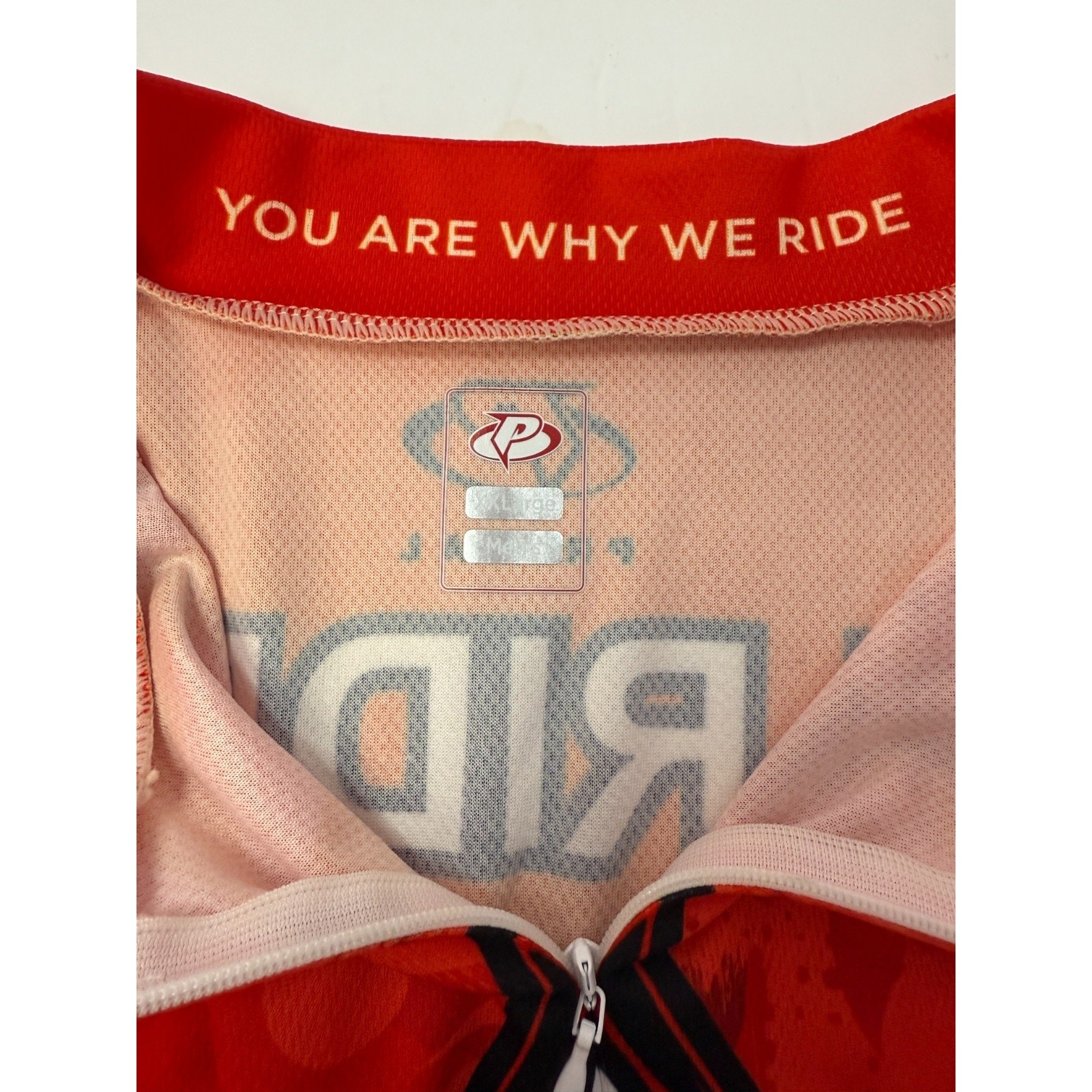 Pearl Izumi Men’s XXL Red Rider Cycling Jersey American Diabetes Assocation