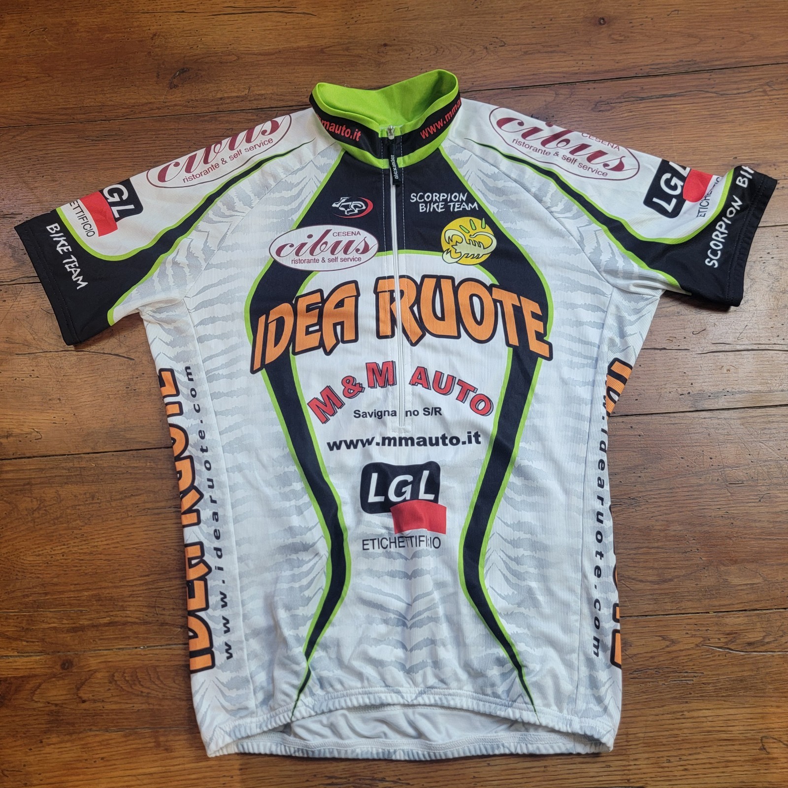 Alexander Mens 52 (Large) Cycling Jersey 20.5″ P2P (8.5/10) Vintage L Tiger