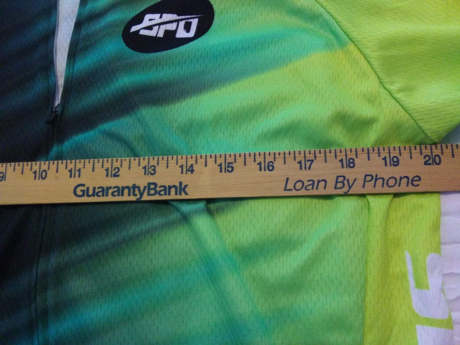 Sponeed cycling bike jersey Yellow/Green fade to Black, Large Men