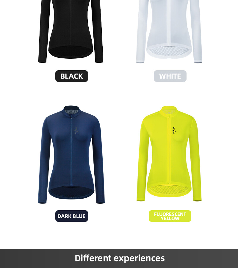 YKYWBIKE Women Cycling Long Sleeve Jersey Road Bike Jersey Outdoor Sport Comfort