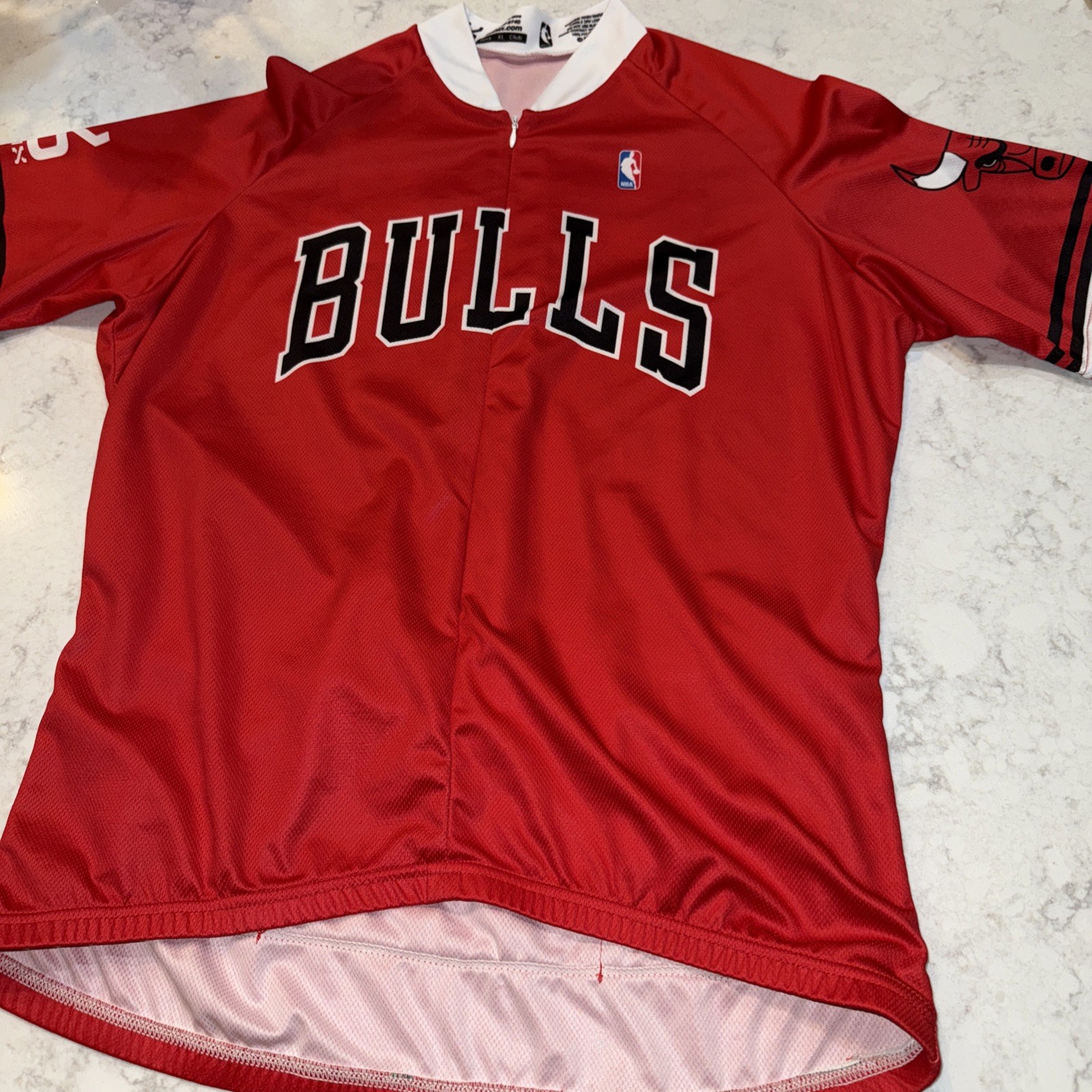 VOmax Cycling Jersey Bike Chicago Bull Zip USA Made Mens Sz XL