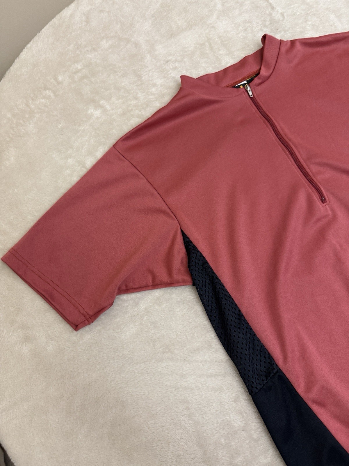 REI Mens Medium Cycle Cycling Jersey Short Sleeve 1/3 ZIP