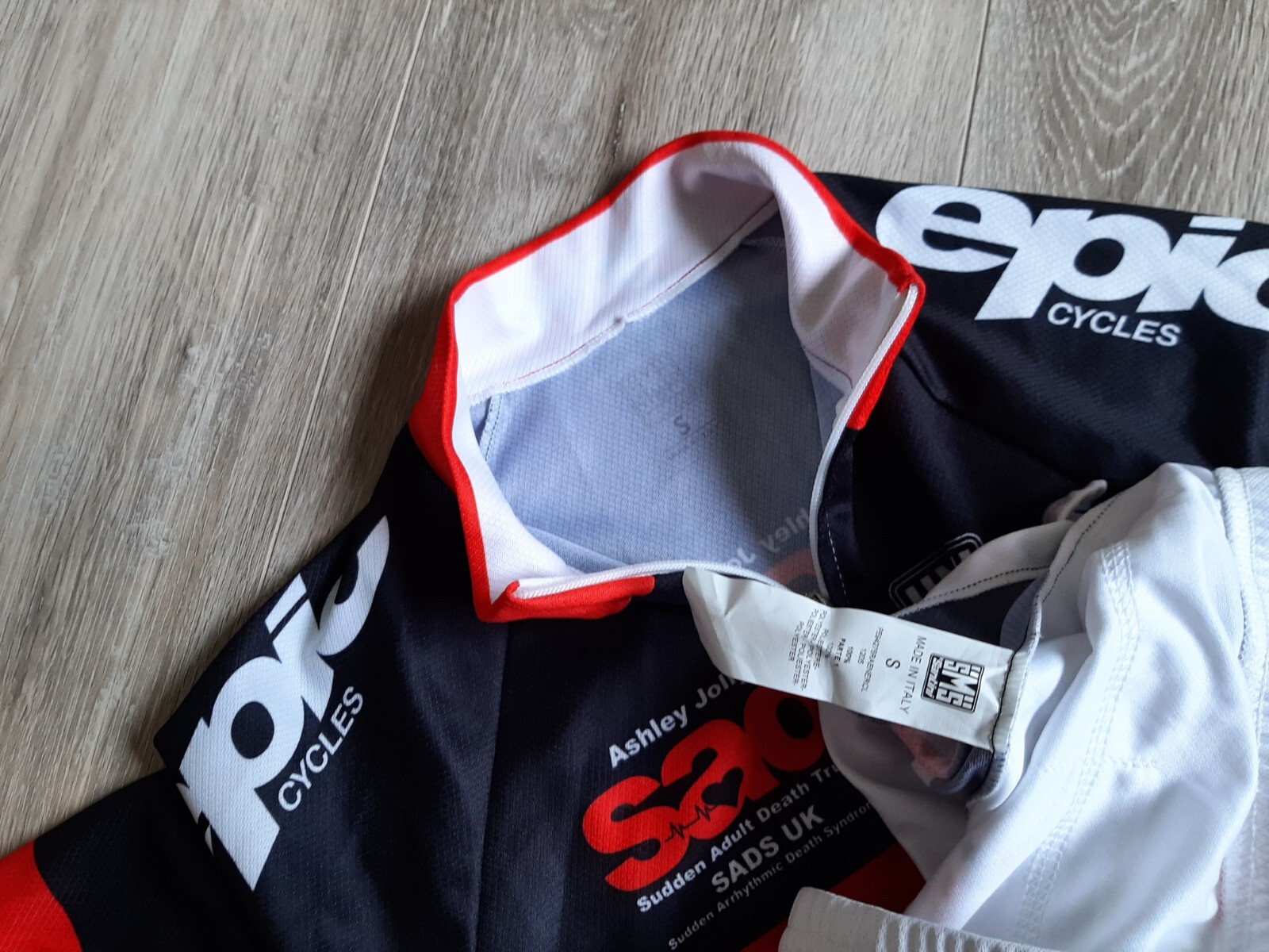 Epic Cycles Team Cycling Shirt SMS Santini Jersey Cycle Set Bib Shorts Size S