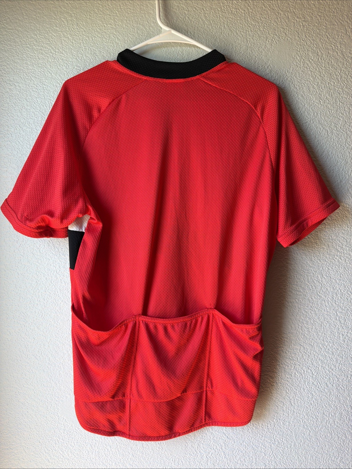 VTG Y2K Cannondale Cycling Jersey 1/2 Zip Pocket Elastic Waist Large Red White