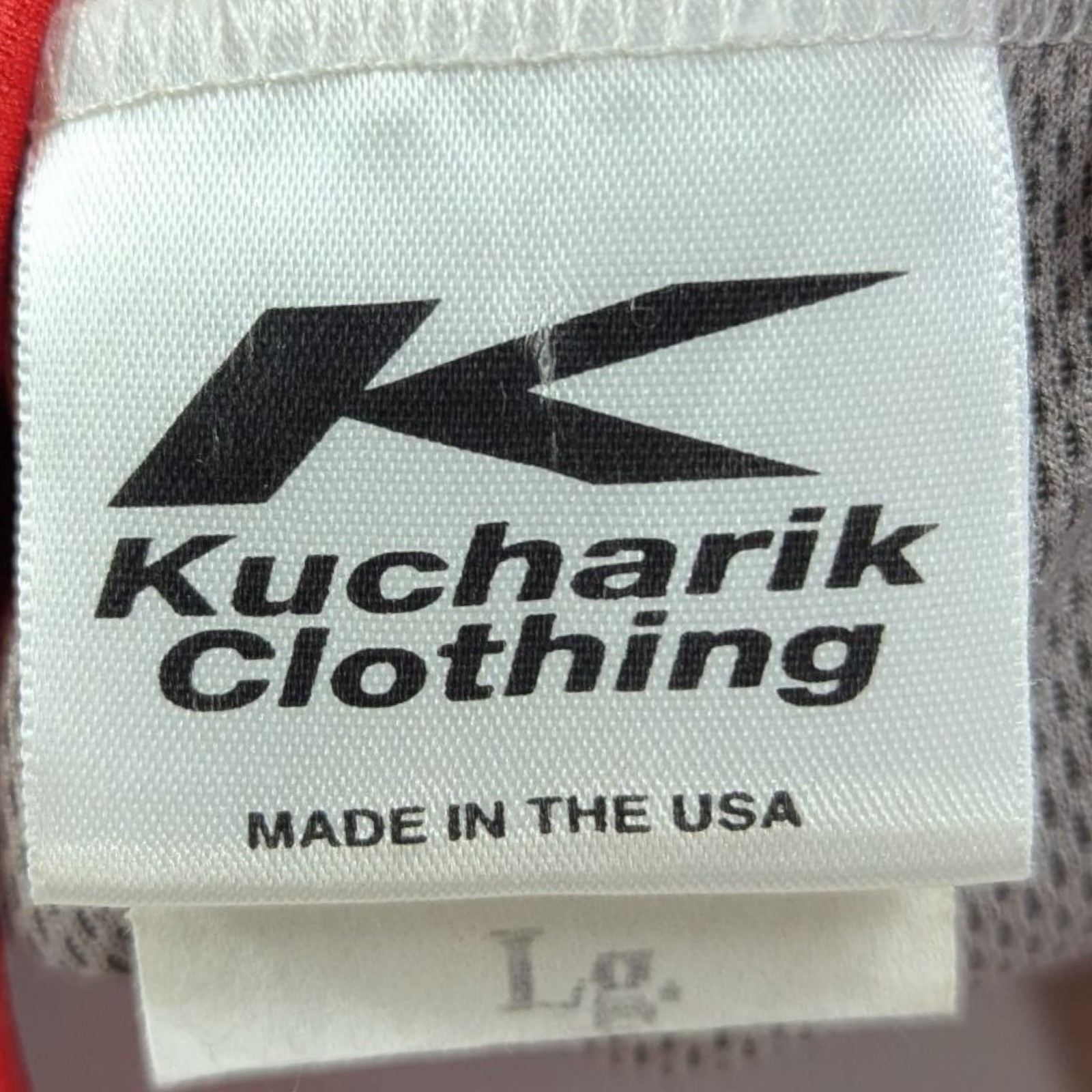Kucharik Cycling Jersey Mens Large Red Black Native American Art Aztec Apache