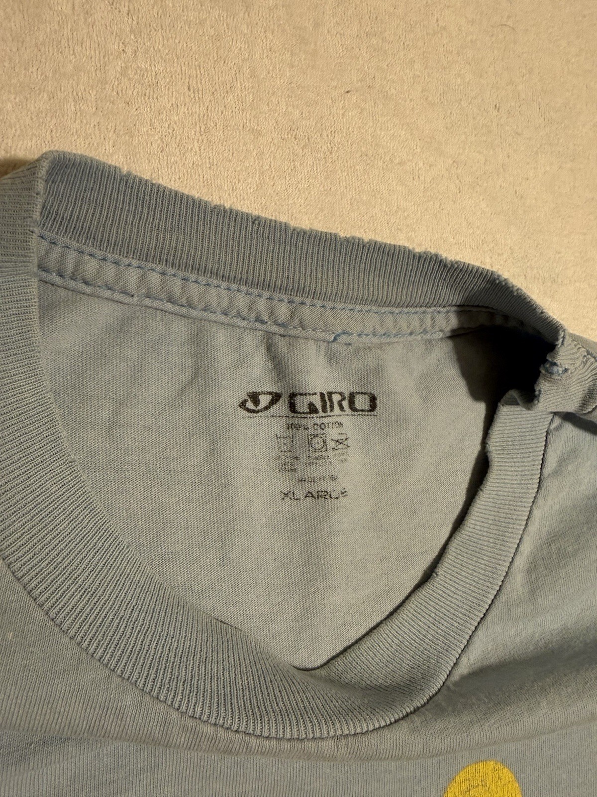 Giro Men’s Short Sleeve Biking T-shirt Men’s Size XL Snake Trail Mountain Blue