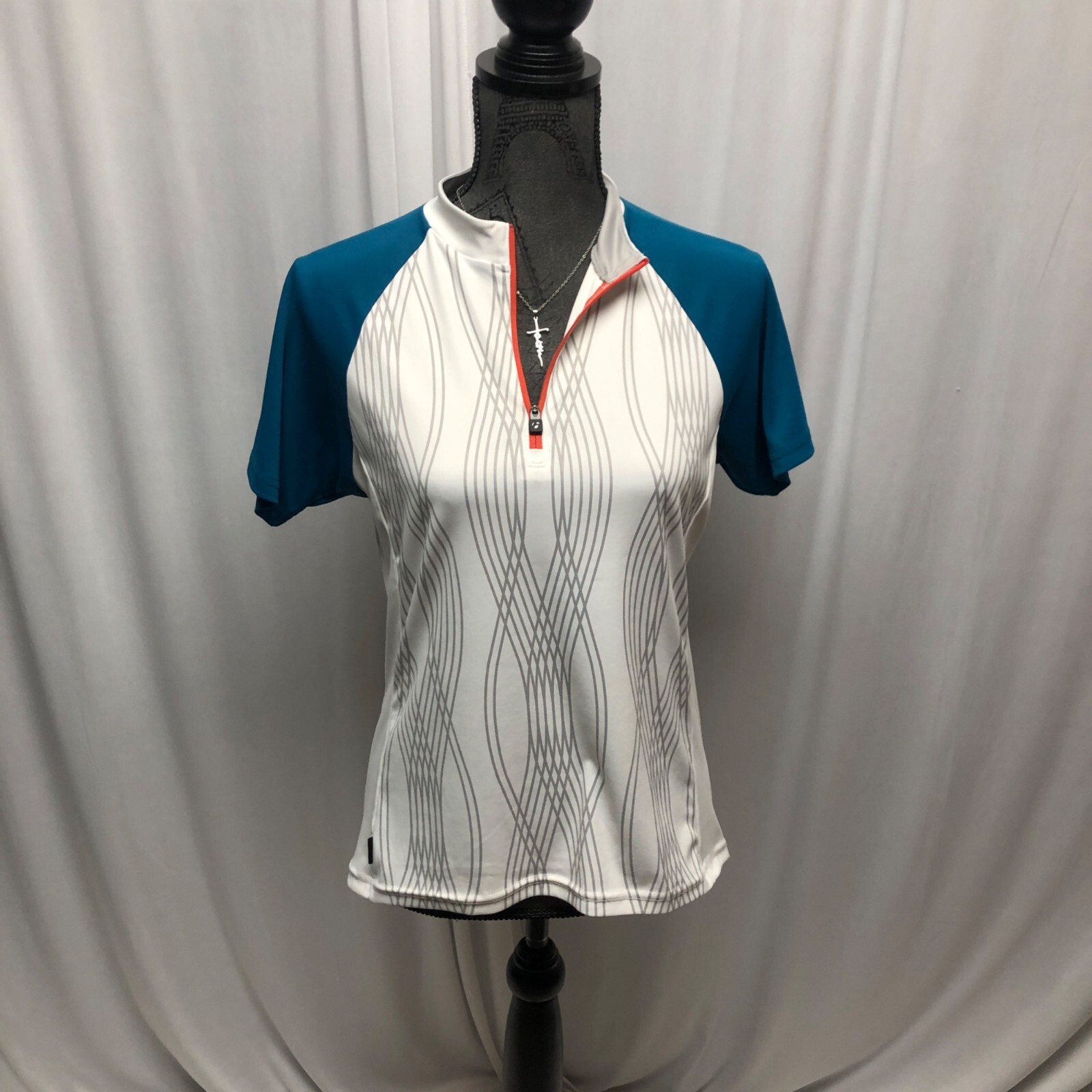 Bontrager Cycling Solstice Jersey Women Size Medium 3 Back Pockets Short Sleeve
