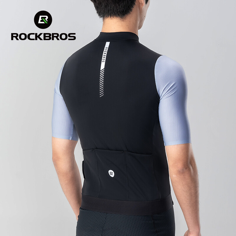 ROCKBROS Men’s Cycling Jersey Breathable Short Sleeve Riding Shirt Bicycle Tops