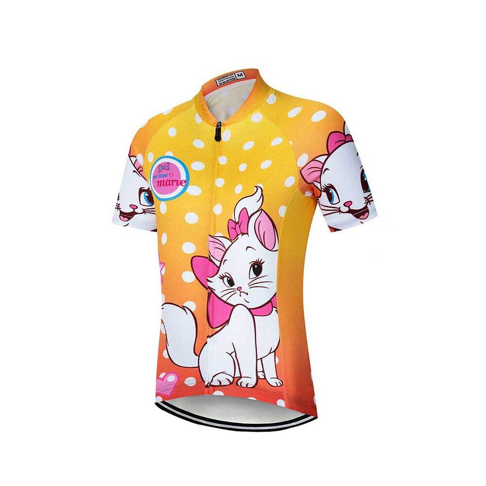 Kids Cycling Jersey Short Sleeve Girls Boys Bike Jersey Cycling Clothes Shirt