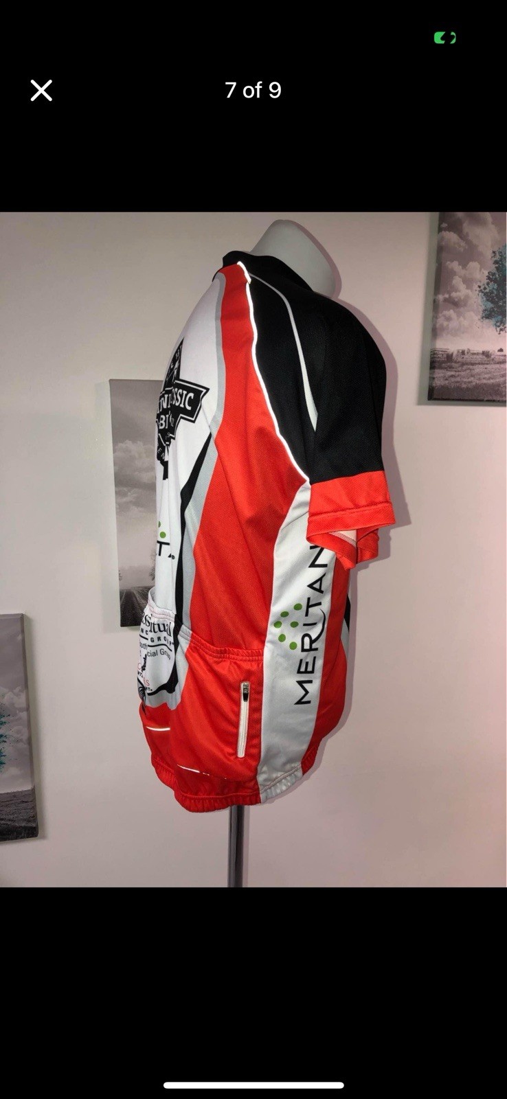 Nimblewear 1/2 Zip Men’s Cycling Jersey Size Xl Excellent Condition