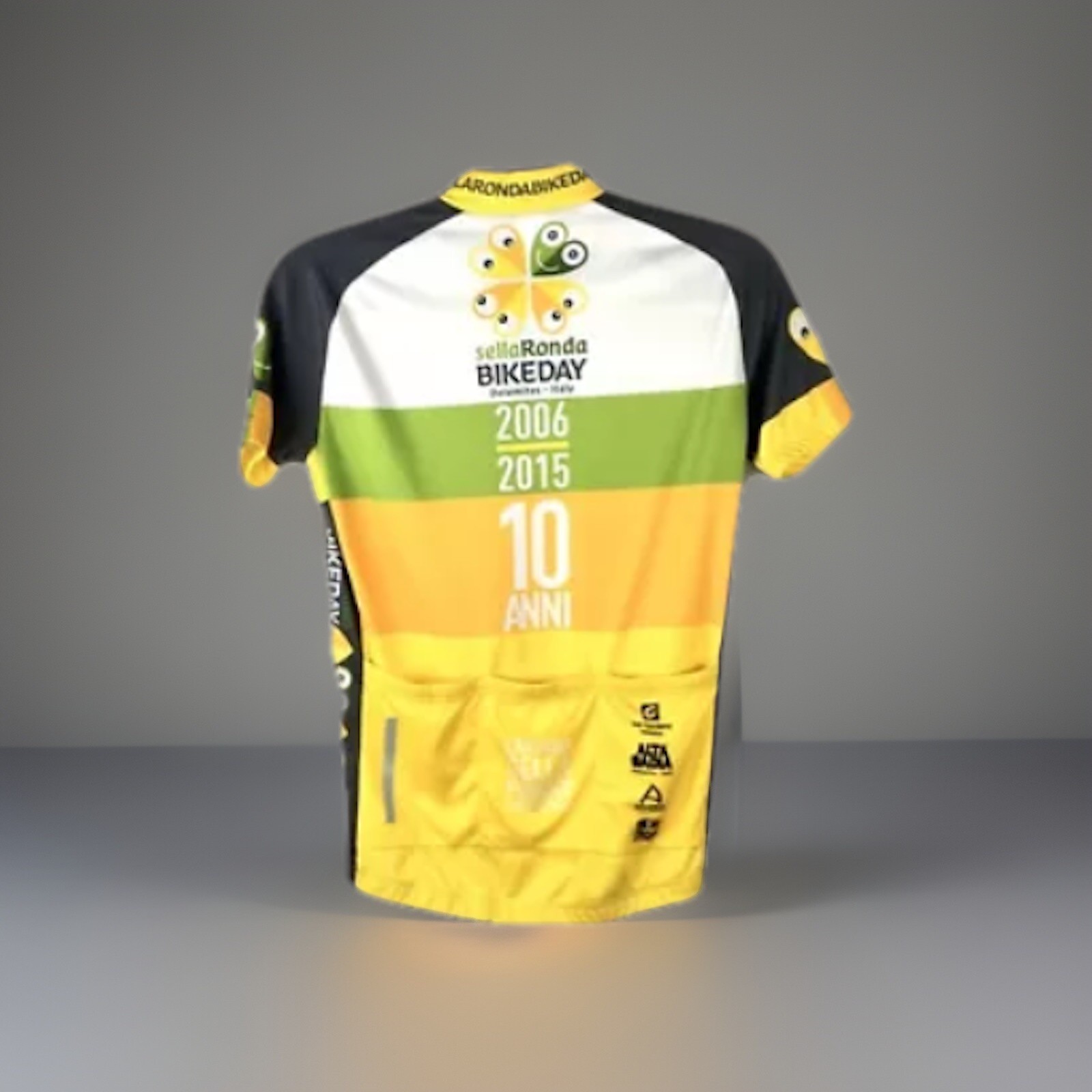 Sellaronda BIKEDAY Women’s Cycling Jersey XXS 10 Anniversary Dolomities Italy