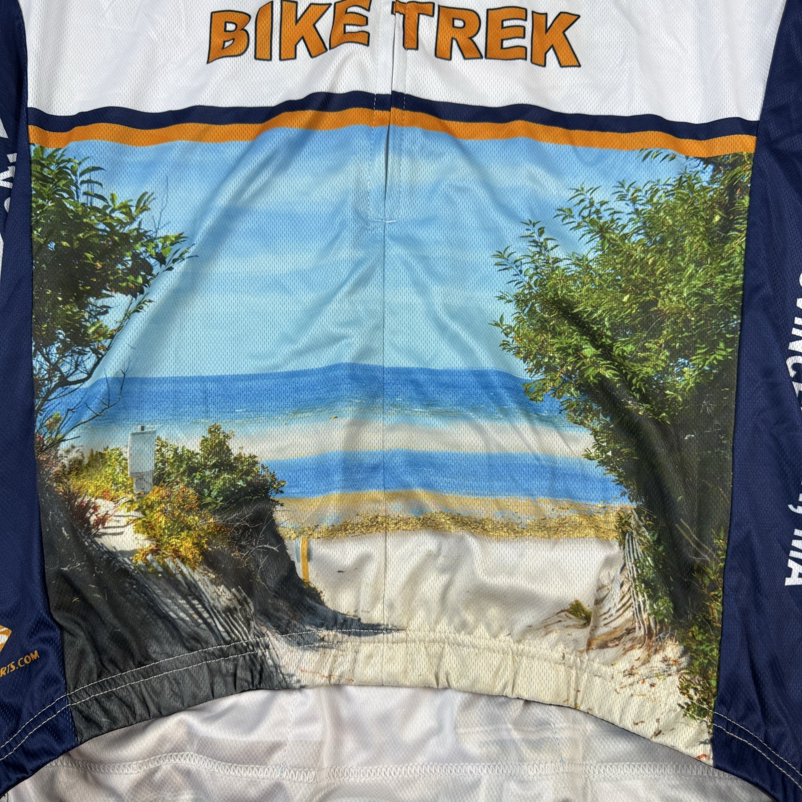 Peak 1 Sports Cycling Jersey Half Zip Unisex American Escape Bike Trek L Large
