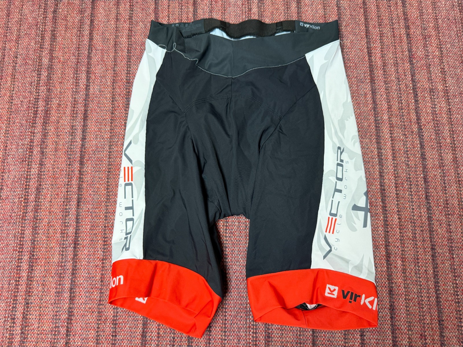 MENS LIGHTLY WORN VIRKLON TRIATHLON CYCLING ATHLETIC JERSEY SHORTS SET LARGE