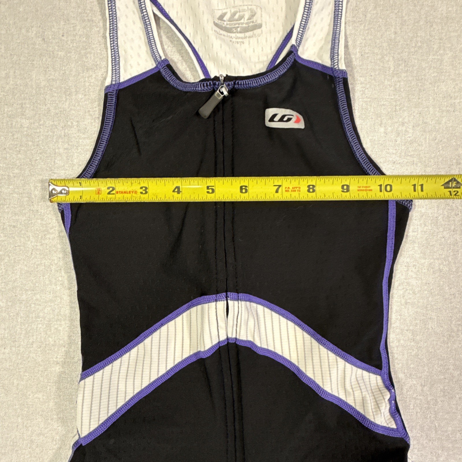 Louis Garneau Women’s Hersey Small Purple Racerback Pro Carbon-X Mesh Tri Top