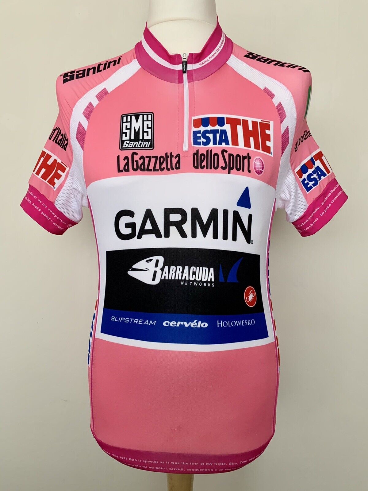 Garmin Cervélo 2012 Giro d’Italia Pink Jersey worn by Hesjedal Tour de France