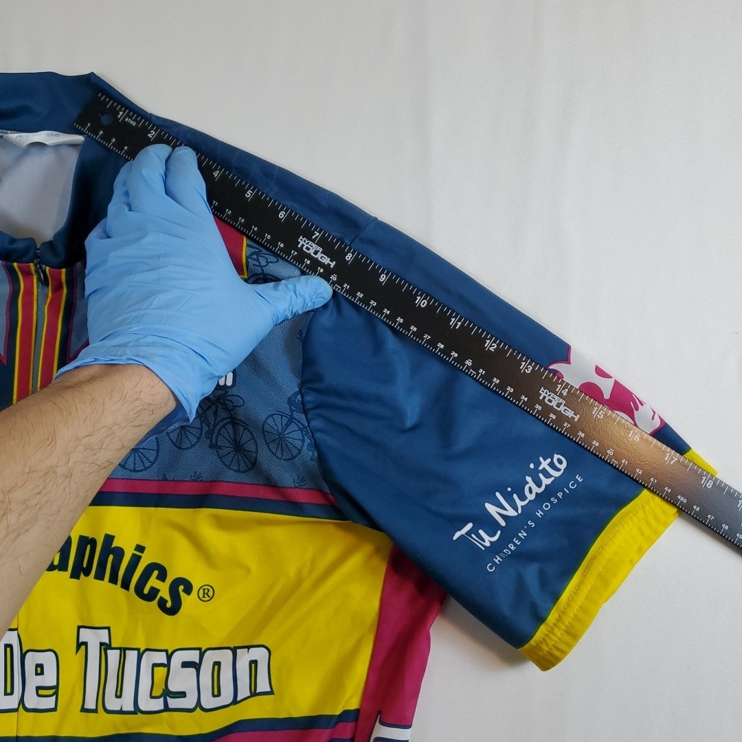 Vintage 90s Y2K Pearl Izumi El Tour De Tucson Cycling Jersey XL USA 3/4 Zip Top