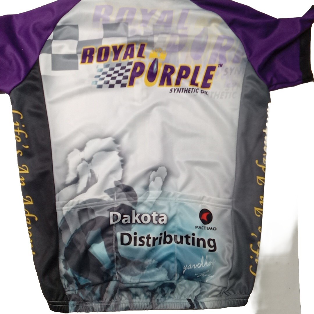 Medium Pactimo Men’s Jersey- Royal Purple Synthetic Oil -Life’s An Adventure