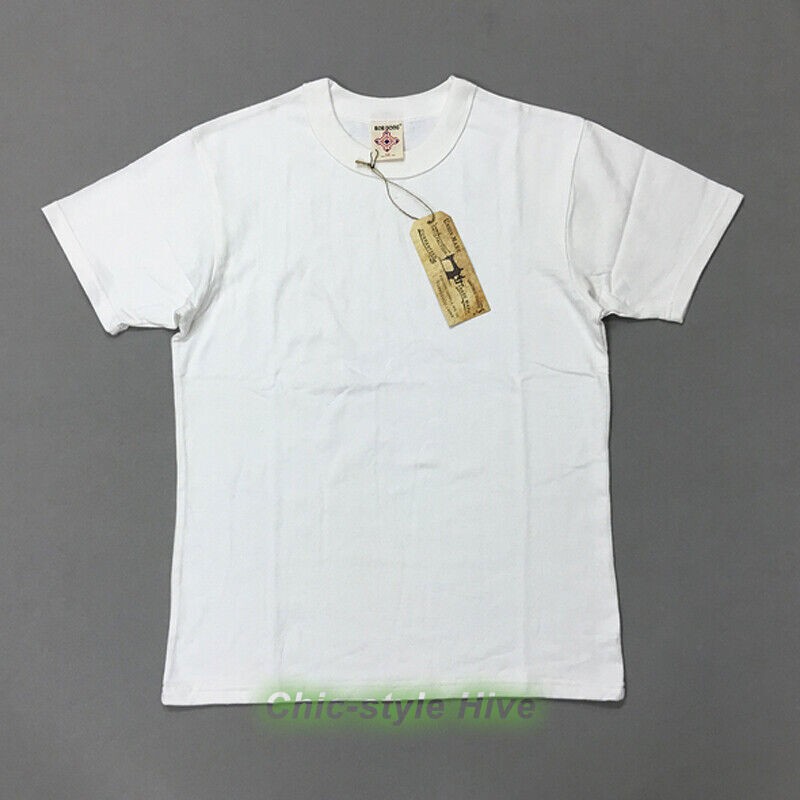 BOB DONG 300gr Basic T Shirts Summer Heavyweight Cotton Men’s Plain T-Shirts Top