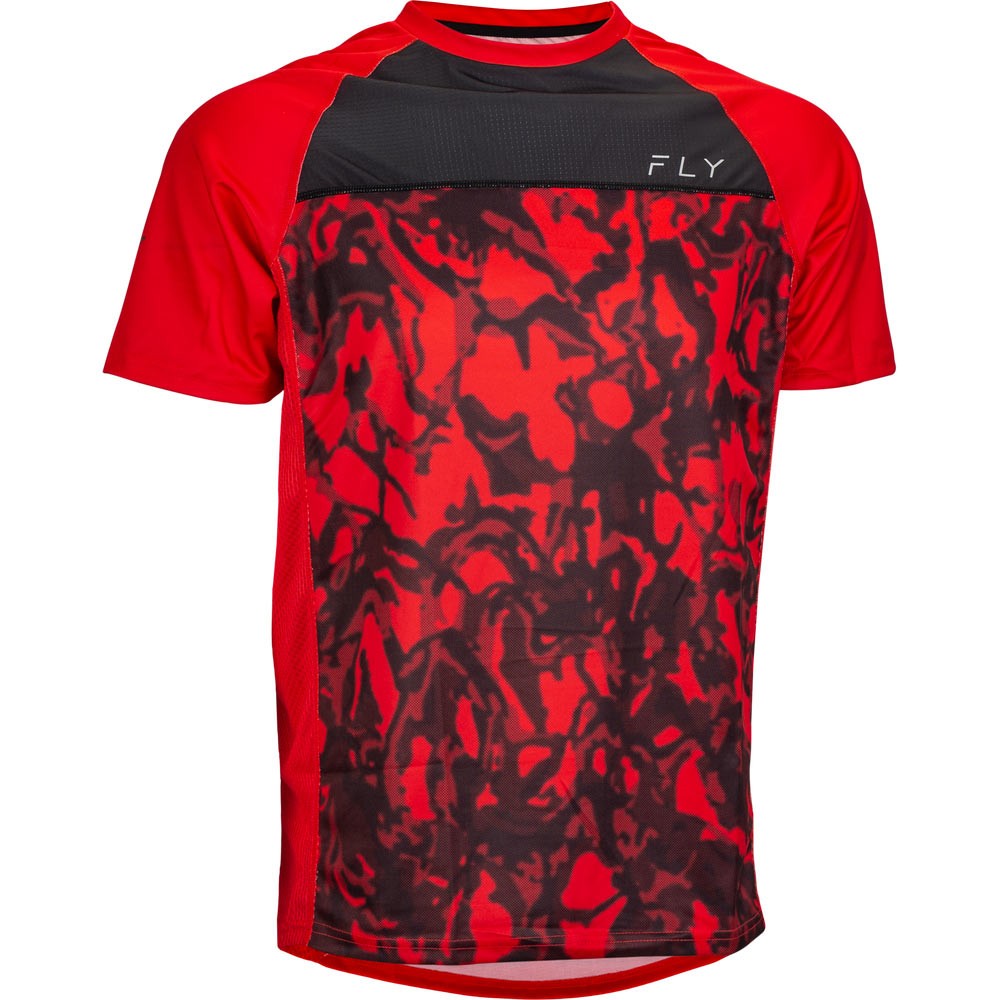 Fly Racing Super D Jersey Large Red Camo / Black