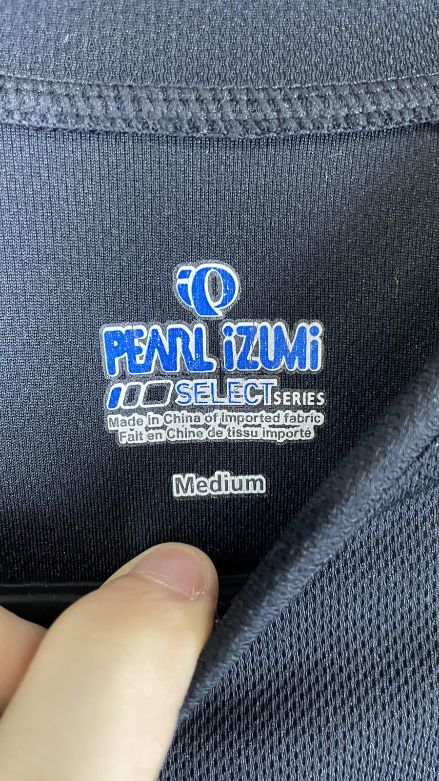 Pearl Izumi Thermal Cycling Jersey Mens Medium Black White Full Zip Bike Shirt