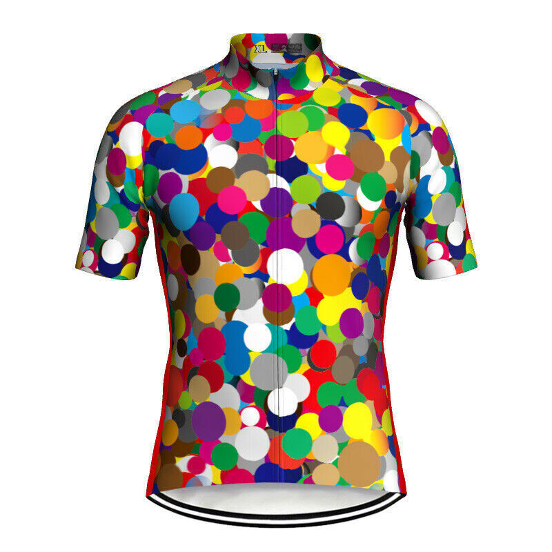 Retro Mens Cycling Jersey Summer Team Bike Shirt Short Sleeve MTB Bicycle Tops