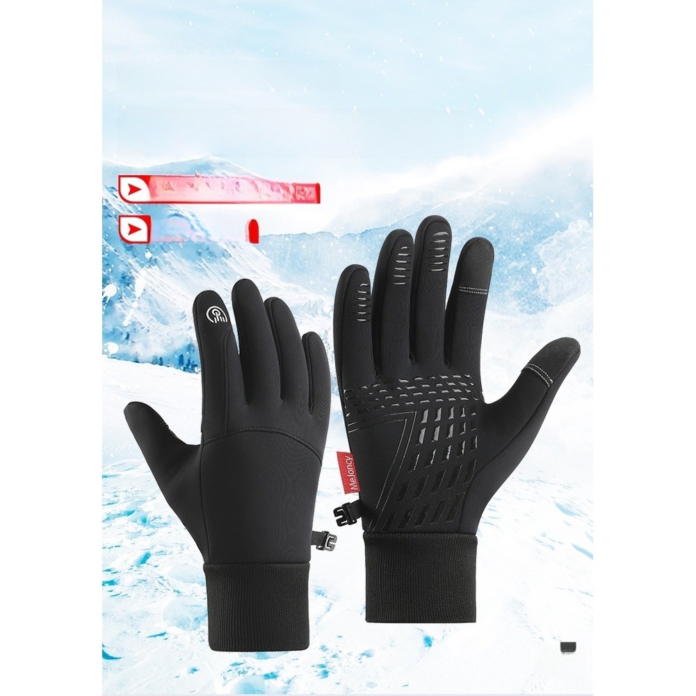 Thermal Ski Gloves Windproof Waterproof Touchscreen Friendly for Men and Women