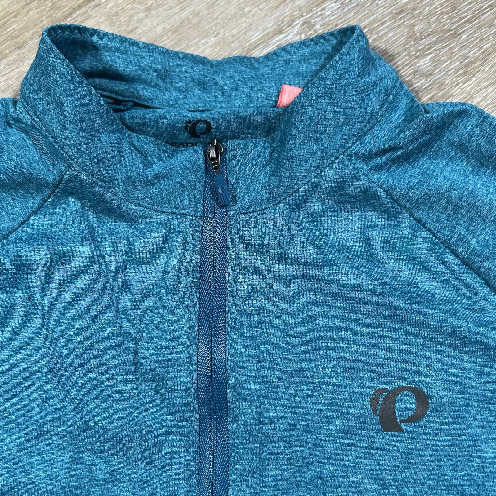 Pearl Izumi Cycling Bike Jersey Womens Large Blue Full Zip Back Pockets