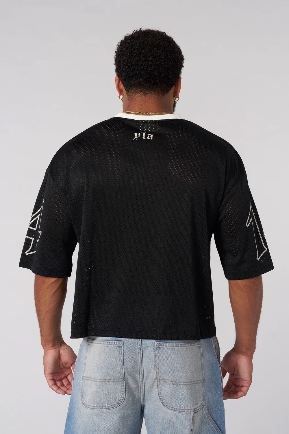YoungLA- 4015- DRIPPY SKULL JERSEY – Black – Size Small