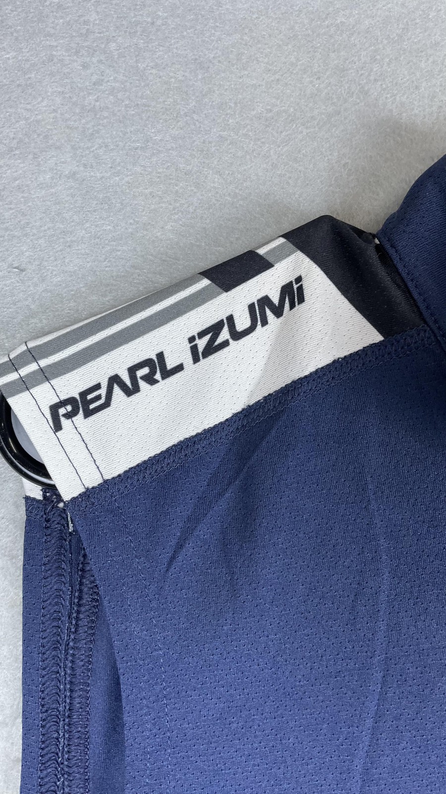Pearl Izumi Cycling Jersey Tank Mens Medium Blue 1/4 Zip Sleeveless Bike Top