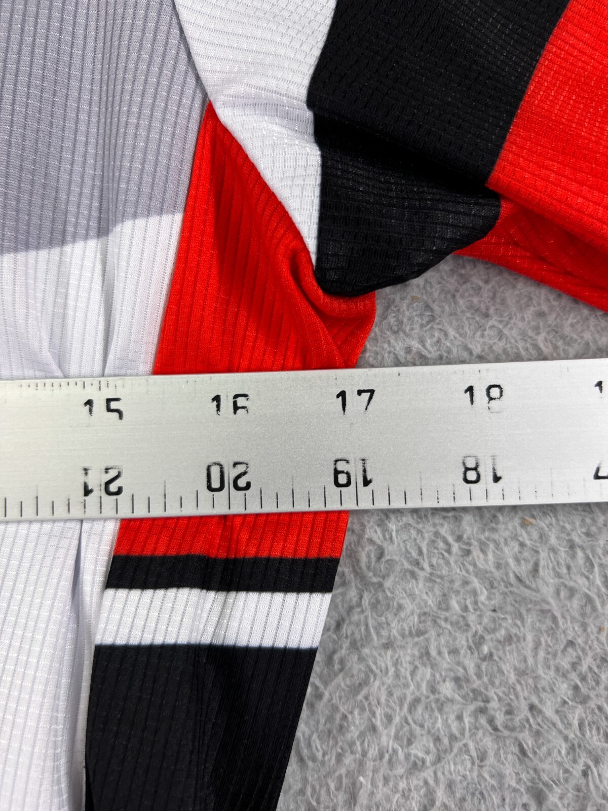 Lixada Cycling Jersey Adult Small Red Black White Full Zip 100% Polyester