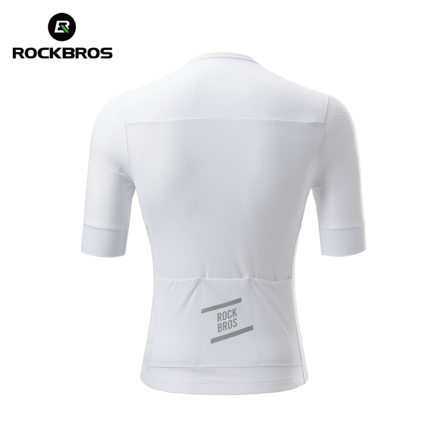 ROCKBROS Men Cycling Jersey Breathable Slim-Fit Short-Sleeve Jersey Quick-Drying