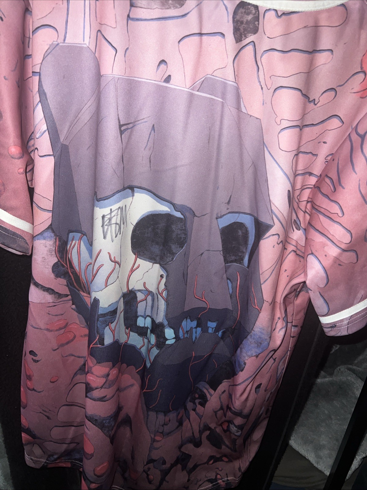Black Tiger Skull Machine Jersey