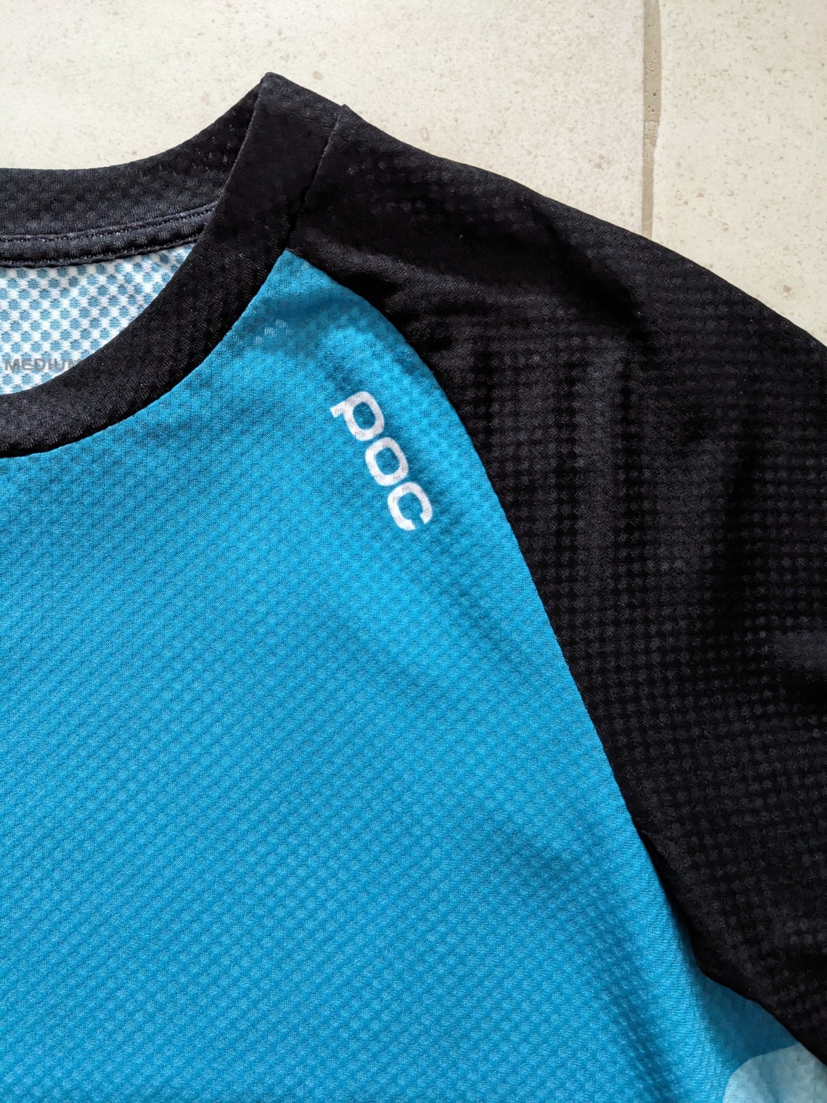 POC MTB Pure LS Cycling Jersey 3/4 sleev Black-Blue size M