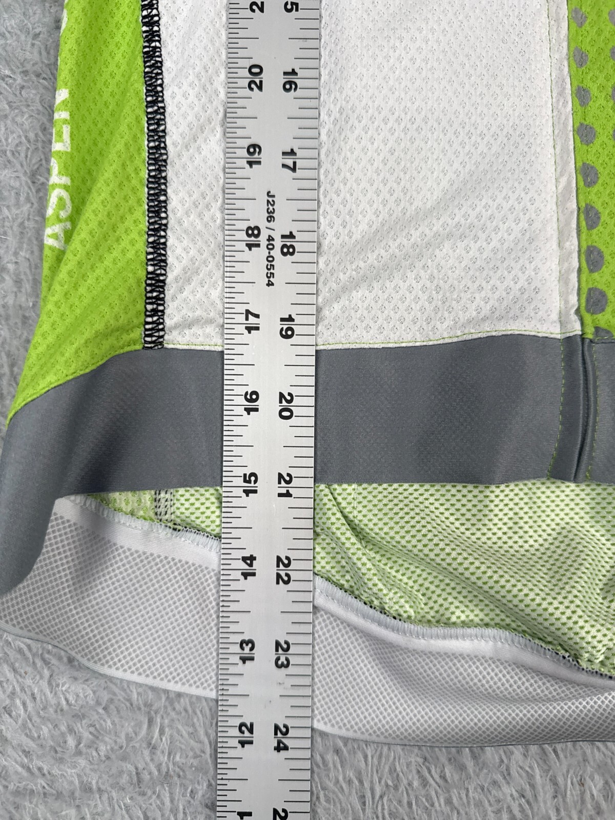 Hincapie Cycling Jersey Adult 2XS XXS Green White Full Zip Short Sleeve Aspen