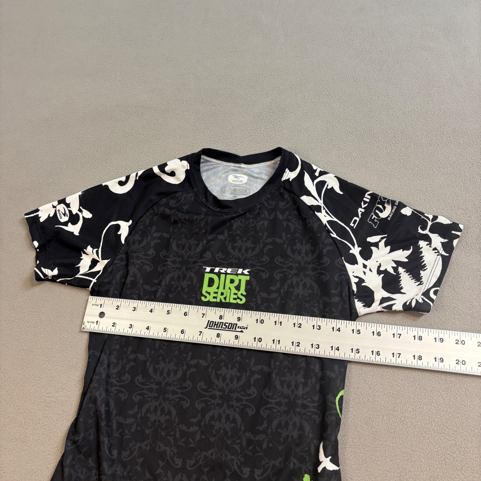Sugoi Trek Dirt Series Cycling Jersey Womens Small Black Floral Fox racing