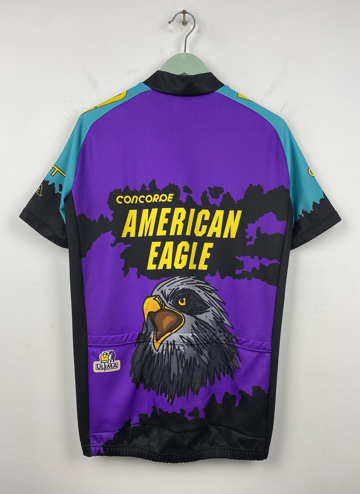 American Eagle Ultima Continental Cycling Jersey Shirt Vintage Maglia 90s L Men
