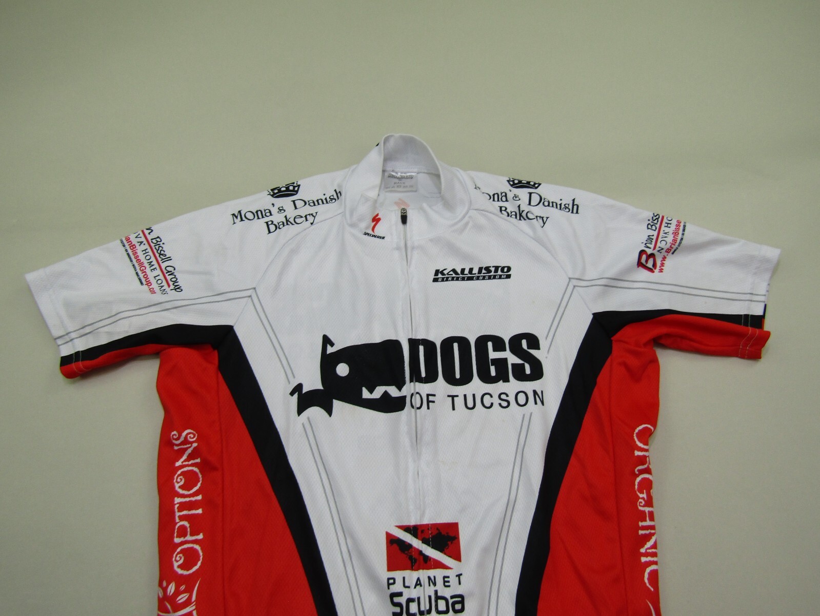 Kallisto Cycling Jersey Adult Small Bicycle Racing Full Zipper Dogs of Tucson