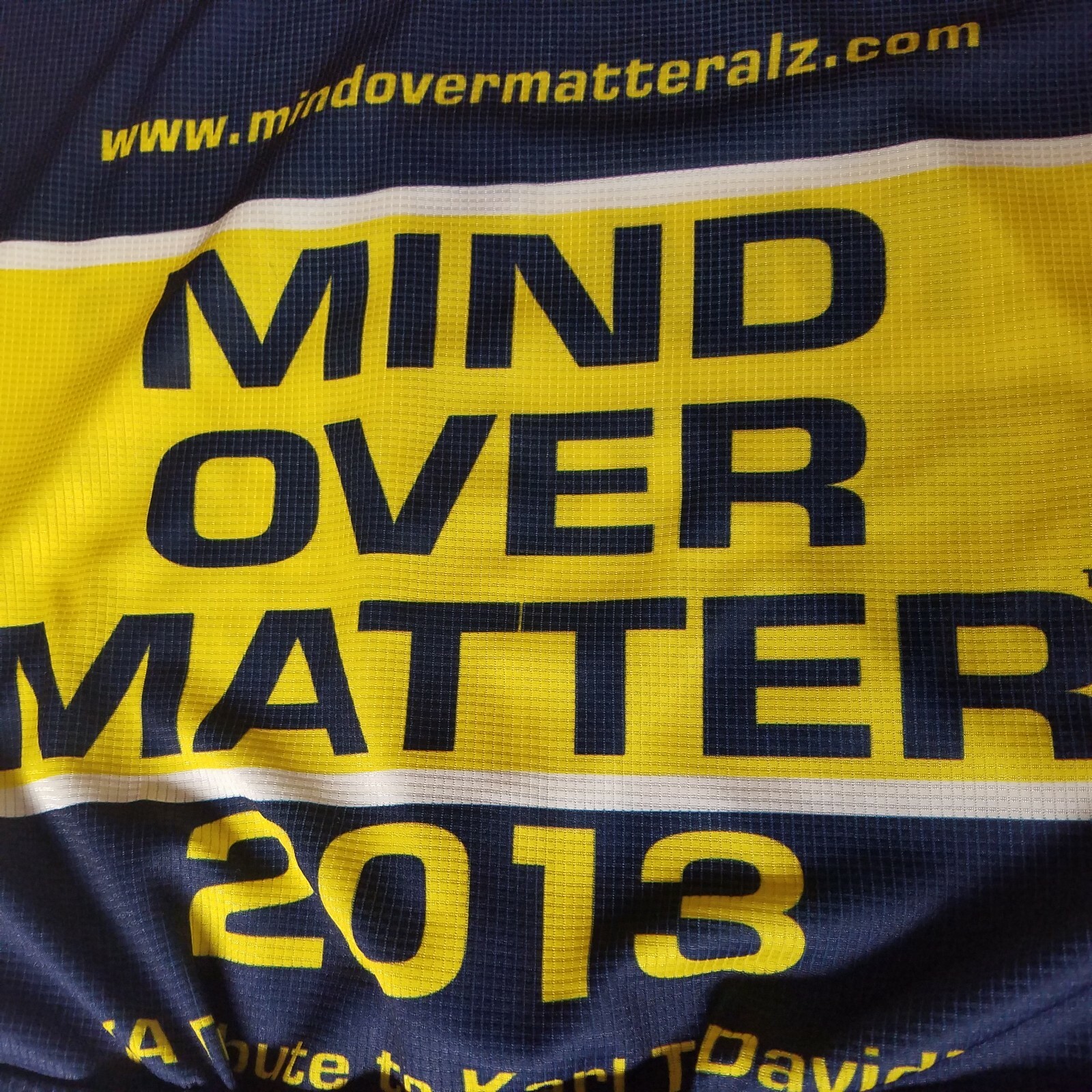Mind Over Matter Bicycle Cycling Jersey Alzheimers Bike Atac Adult L Large 2013