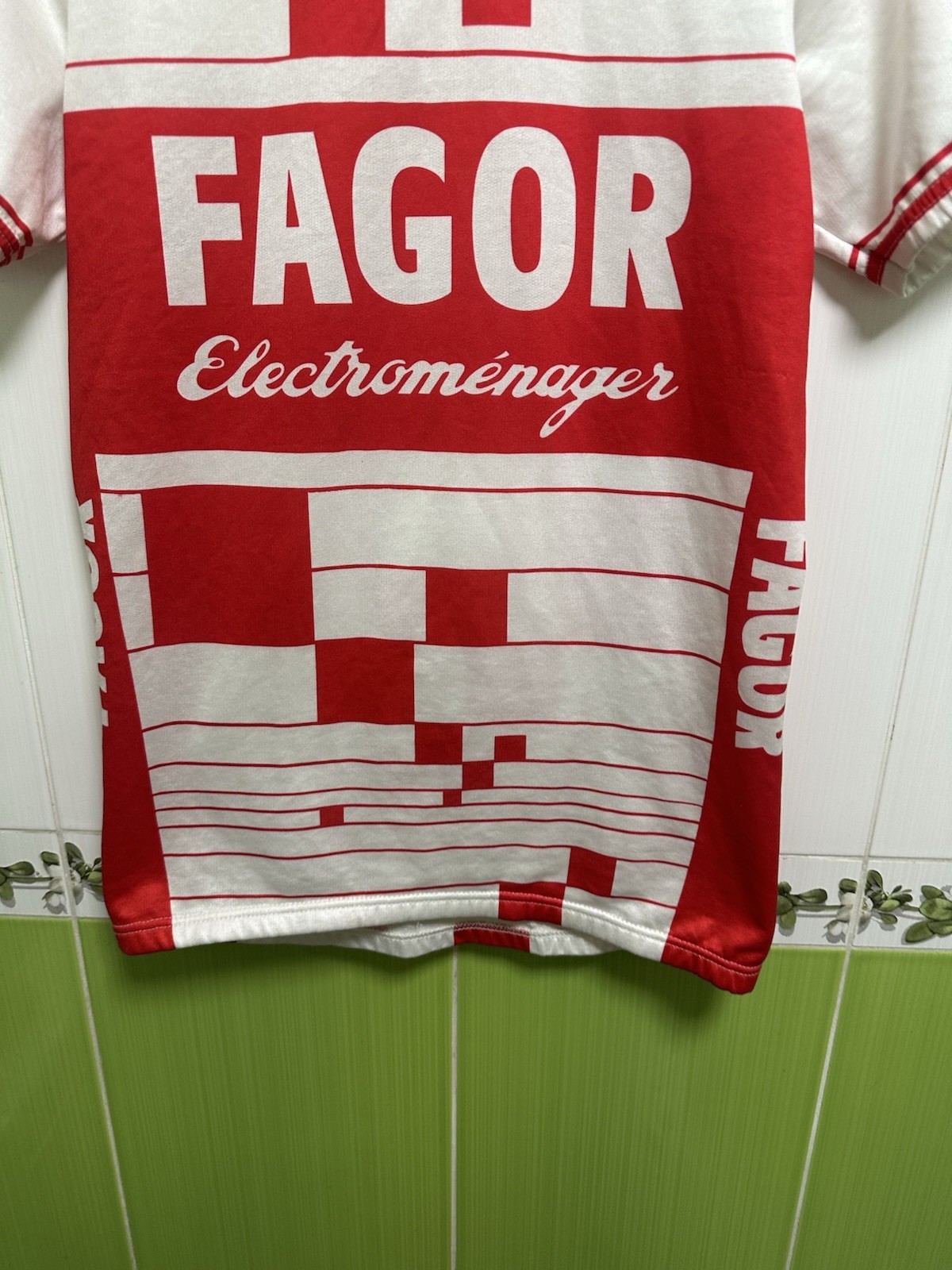 Vintage FAGOR ELECTROMENAGER 1985/1986 cycling jersey size 6