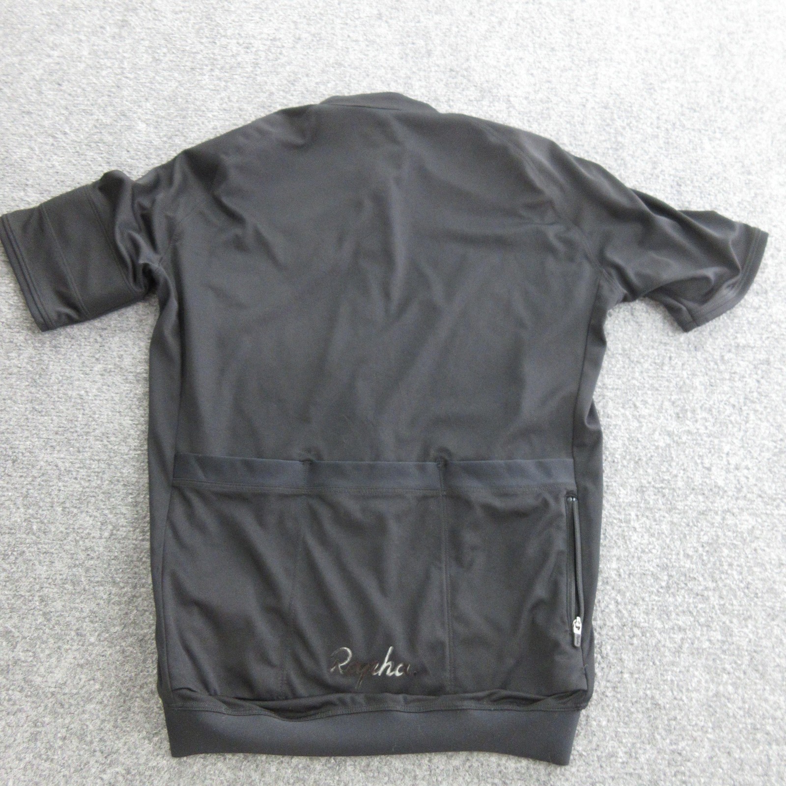 Rapha Core Cycling Jersey Mens Small Black Short Sleeve Full Zip Bike Road