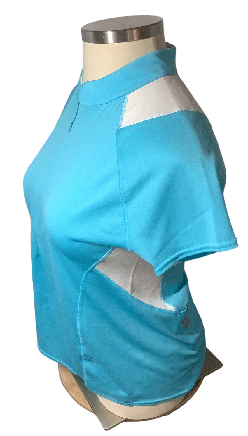 Trayl Women’s Cycling Jersey XL Quarter Zip Sky Blue Back Pockets