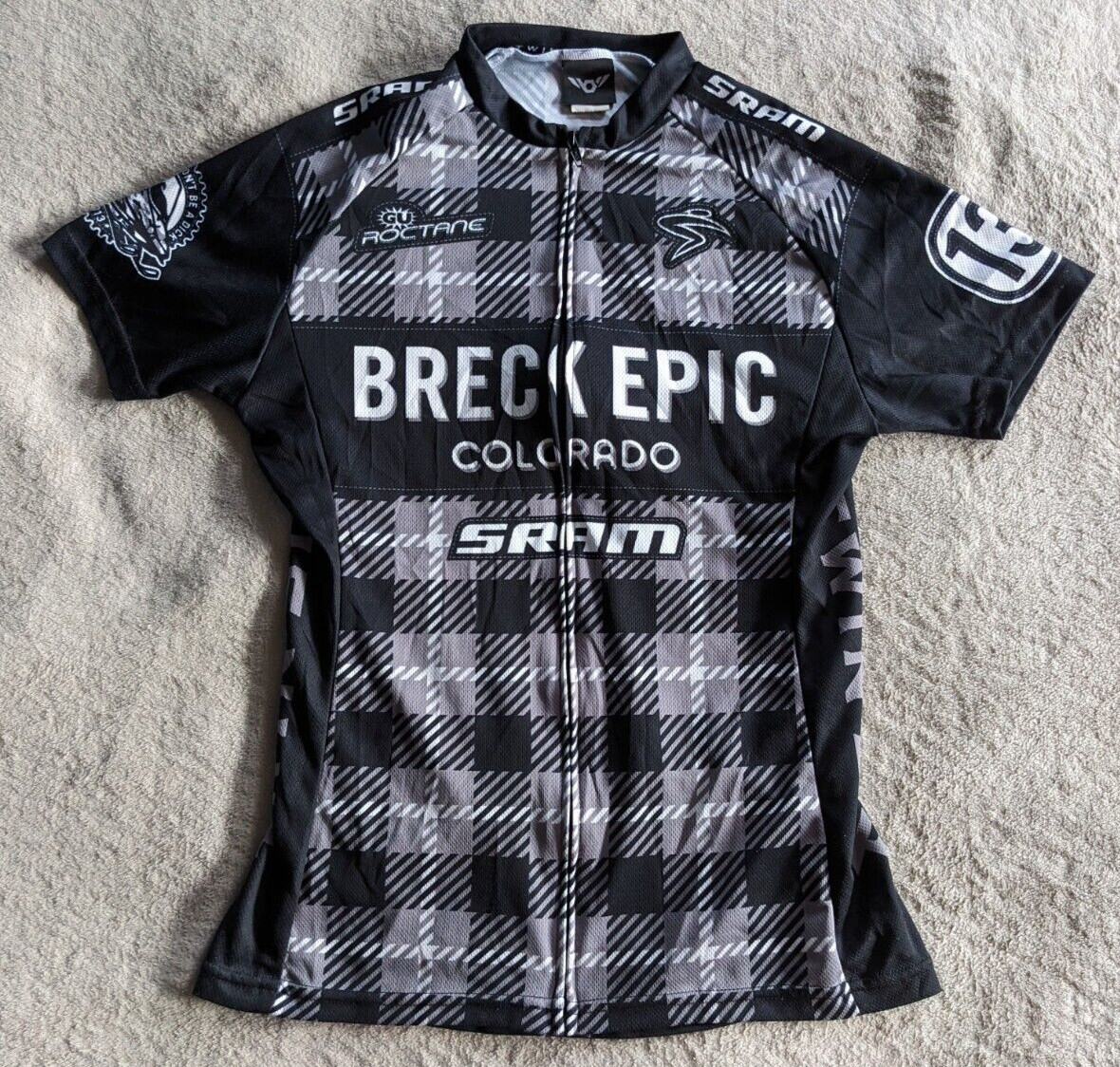 TWIN SIX Breck Epic Colorado Cycling Jersey Womens M White Black Bicycle