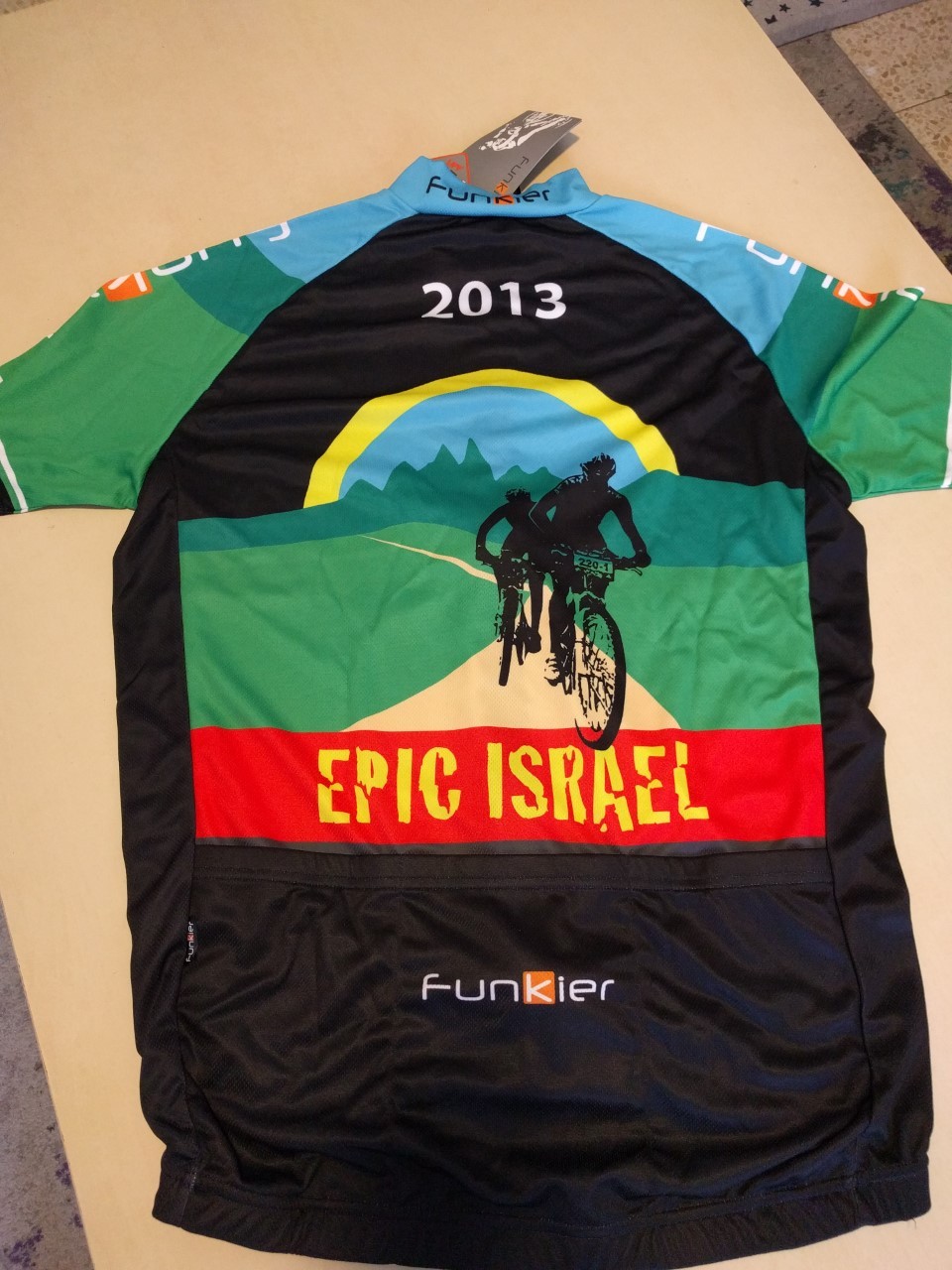 Funkier Jersey Cycling Finisher SS 2013 Epic Israel Holly Land MTB Race Road new