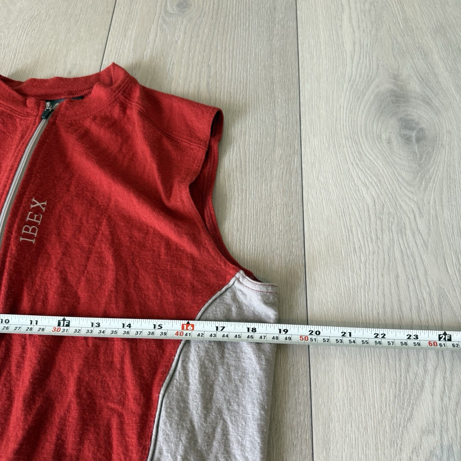 Ibex Athletic Merino Wool Cycling Jersey Tank Top Men Size L Racing Performance