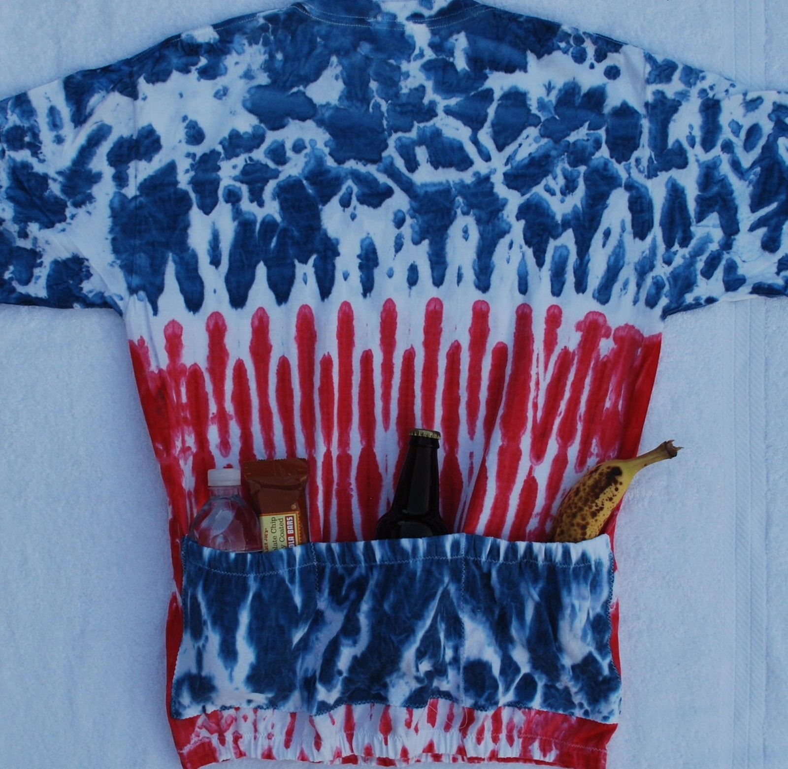 TIE DYE TEAM CYCLING CYCLE TEE JERSEY W/POCKETS CYCLE-T LAST ONES ! FREE SHIP !