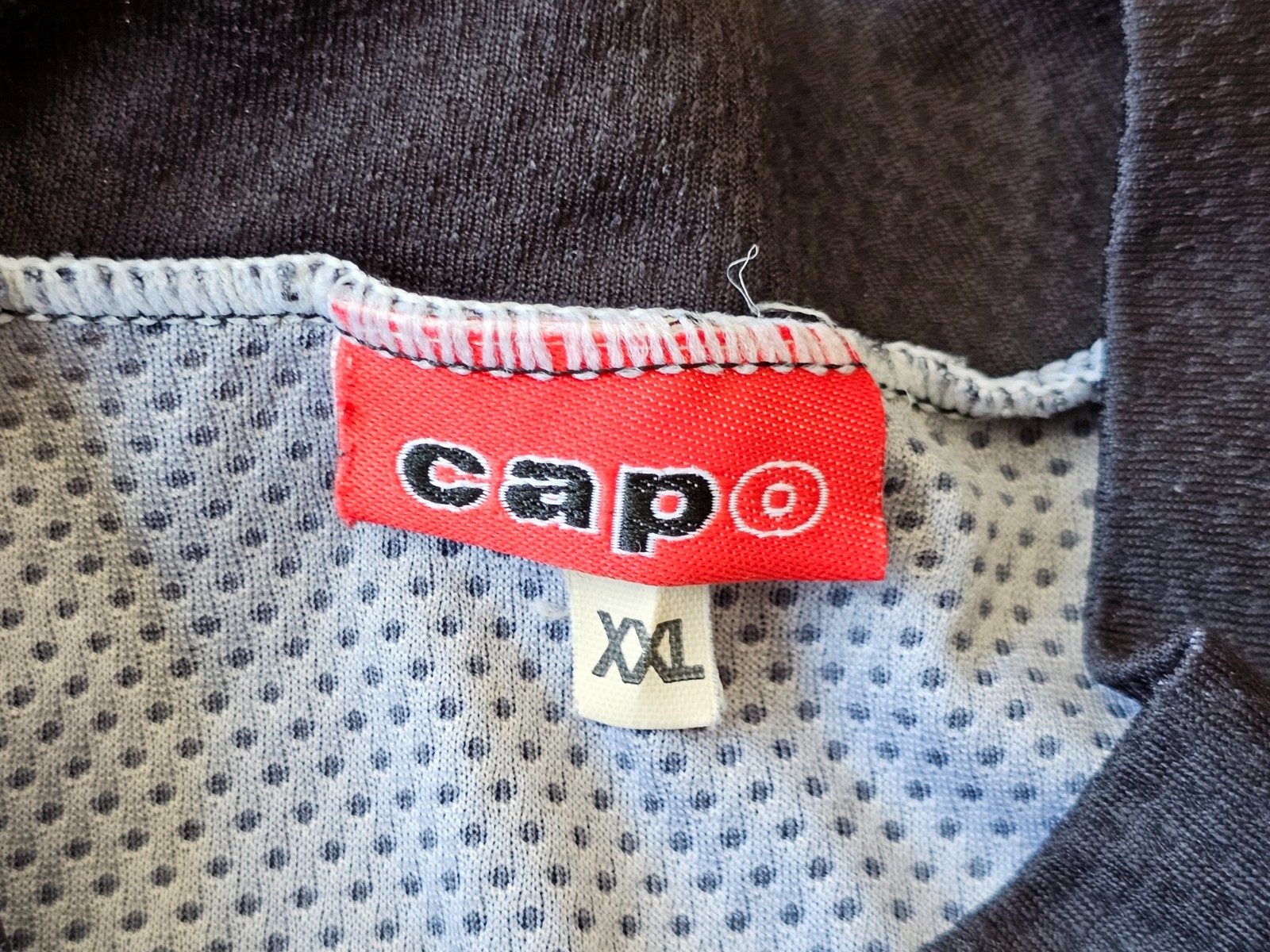 Capo Cycling Jersey Mens XXL 2XL Black White Green Yellow Zip Italy LA Helen’s