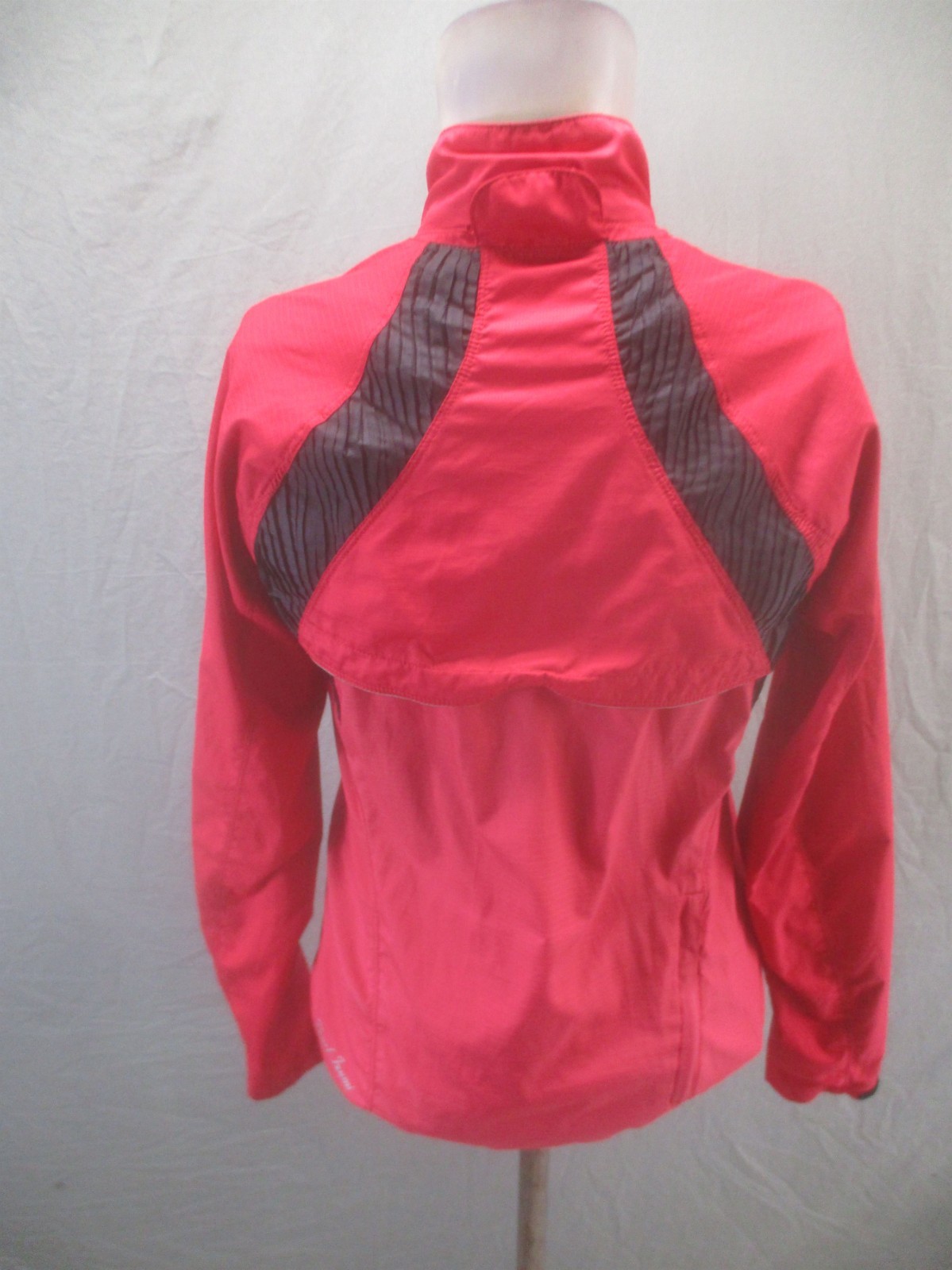 Pearl Izumi Size S Womens Red Cycling Drawcord Hem Windproof Full Zip Jacket 106