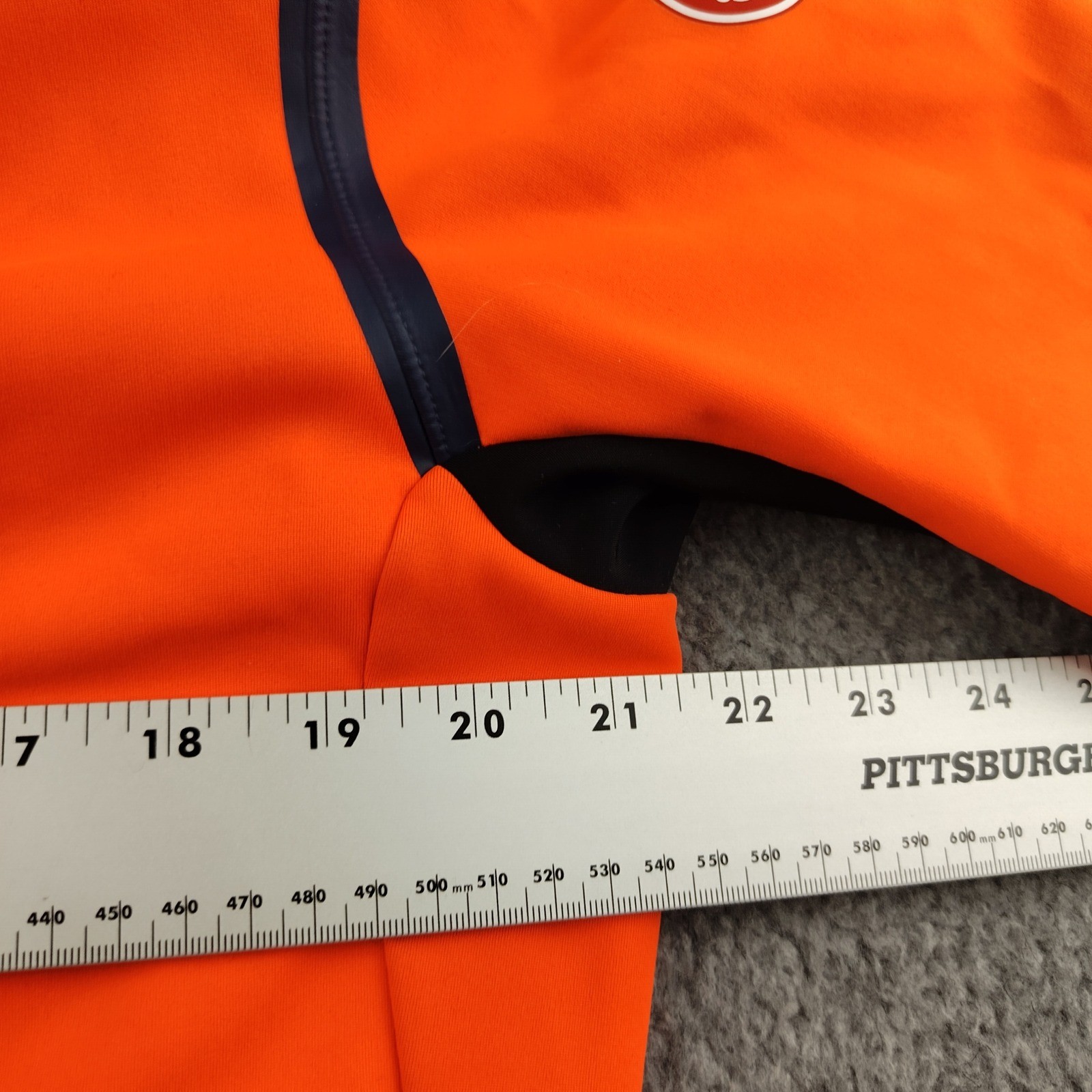 Castelli Cycling Jersey Mens 2XL Rosso Corsa GORE-TEX INFINIUM Hi Vis Orange EUC